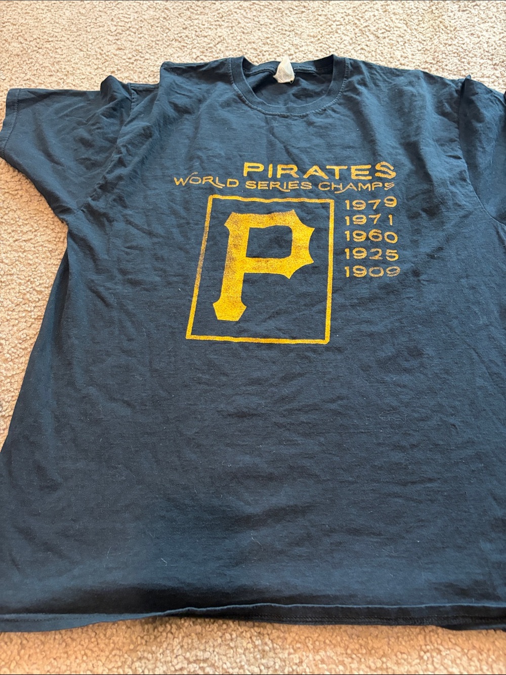 B71 Puttsburgh Pirates World Series Graphic SS Tee, Adult XL